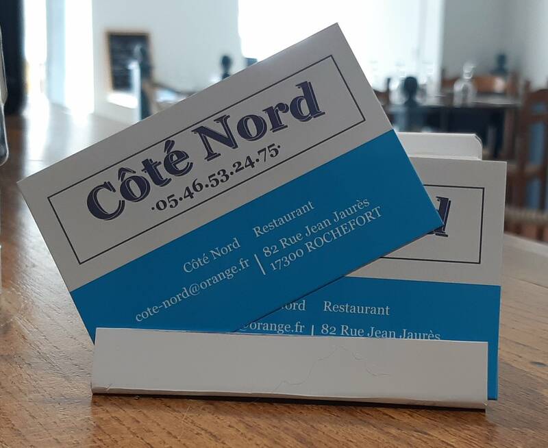Côté Nord Restaurant Rochefort accepte les chiens à Rochefort