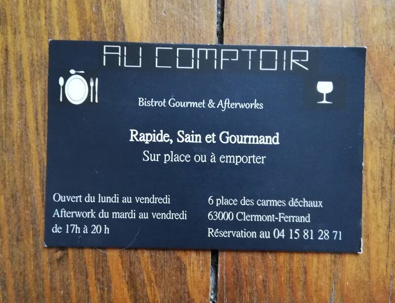 Au Comptoir accepte les chiens à Clermont-Ferrand